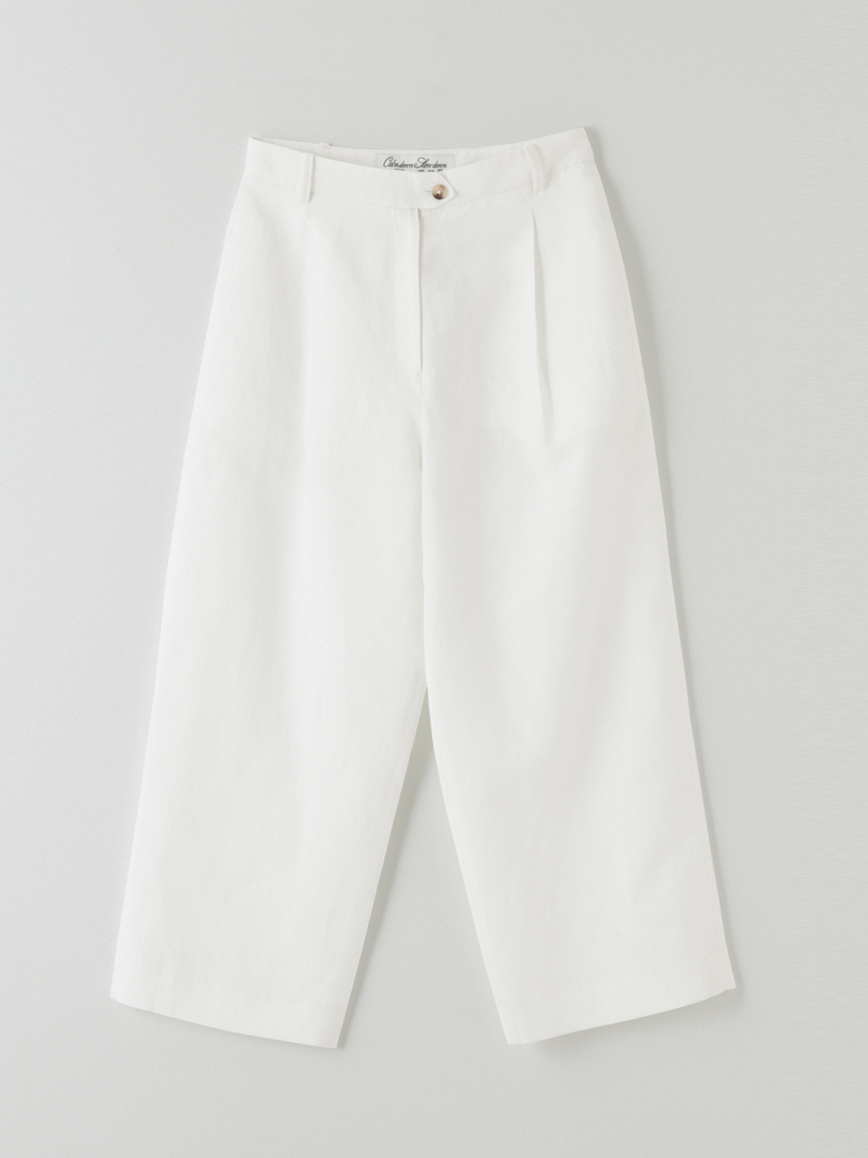 Classic linen wide leg pants_white (5일간 선주문/6월11-14일발송)