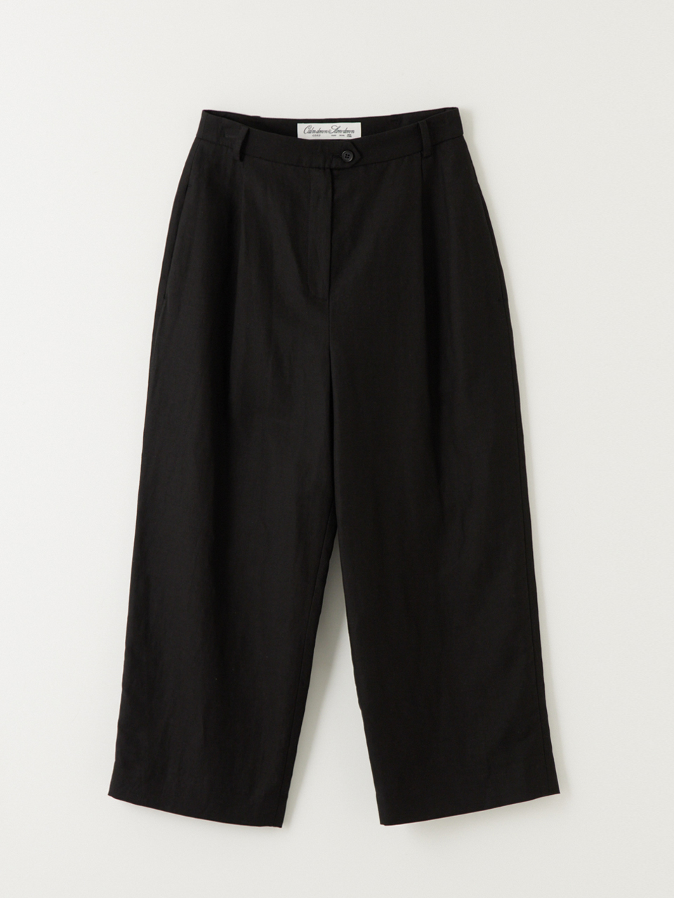 Classic linen wide leg pants_black (5일간 선주문/6월11-14일발송)